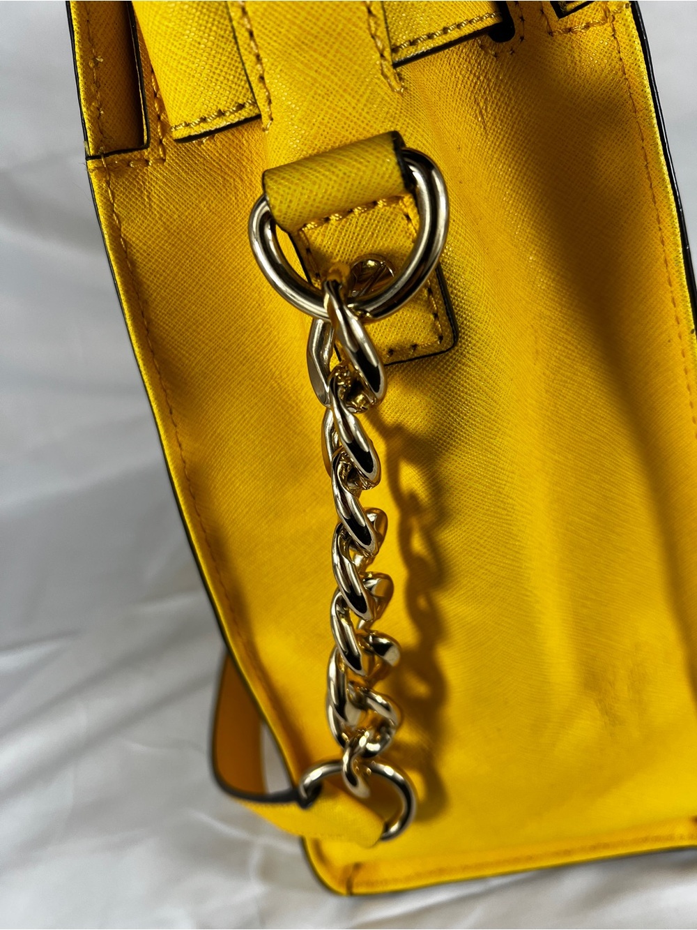 Michael Kors Hamilton Pyramid Studded Citrus Tote Crossbody - Picture 6 of 16